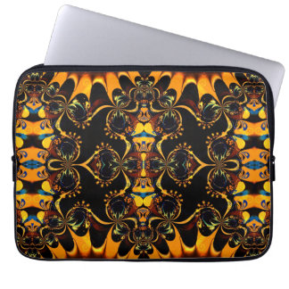 Funda Para Portátil Batik tribal de tonos de tierra bohemio