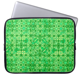 Funda Para Portátil Batik tribal - tonos verdes