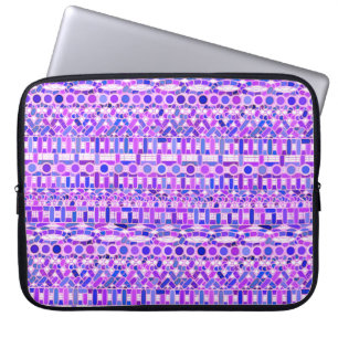 Funda Para Portátil Batik tribal - tonos violeta
