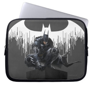 Funda Para Portátil Batman encaramado en un pilar
