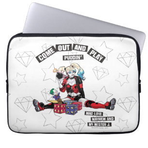 Funda Para Portátil Batman Harley Quinn "Sal Y Toca Puddin"