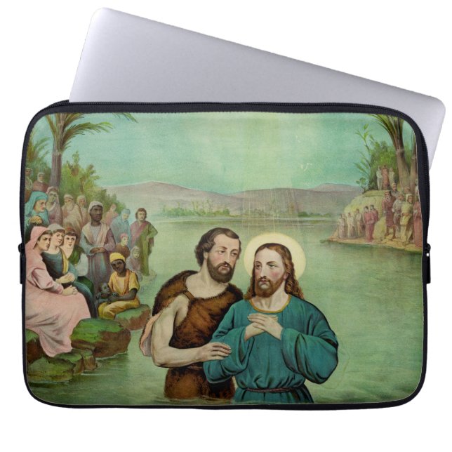 Funda Para Portátil Bautismo de Jesucristo (Frente)