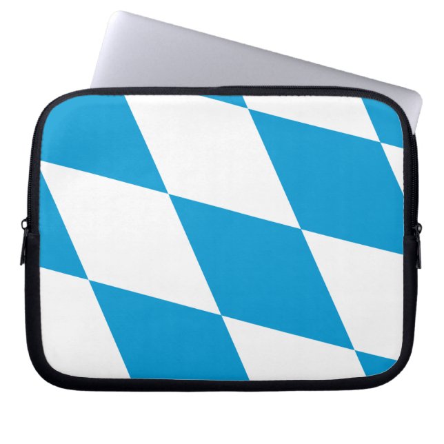 Funda Para Portátil Bavaria, Alemania Bandera Portátil Sleeve (Frente)