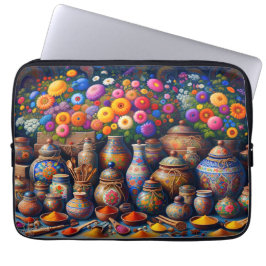 Funda Para Portátil "Bazar de las especias florales"