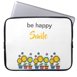 Funda para portátil Be Happy Sunflowers Floral 
