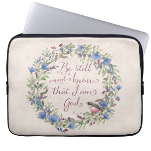 Funda Para Portátil Be Still and Know - Salm 46:10