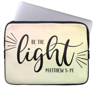 Funda Para Portátil Be the Light Matthew 5:14 Laptop Sleeve