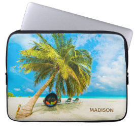 Funda Para Portátil Beach in Maldives con mangas personalizadas para l