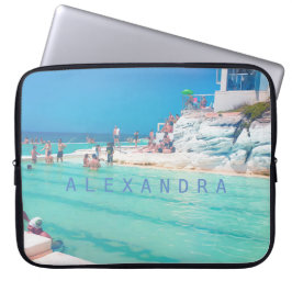 Funda Para Portátil Beach Ocean Pool Blue Aqua Personal