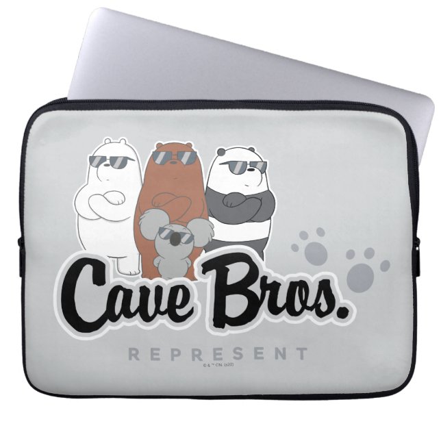 Funda Para Portátil Bear Bears - Cave Bros. Representar (Frente)
