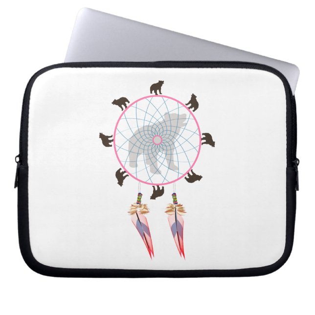 Funda Para Portátil Bear Dream Catcher (Frente)