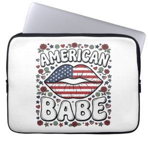 Funda Para Portátil Bebé Americano Diseño de Grabado Vintage Patriótic