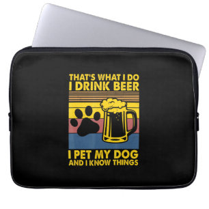 Funda Para Portátil Bebe Bebe Cerveza Mascota Mi Perro Cumpleaños