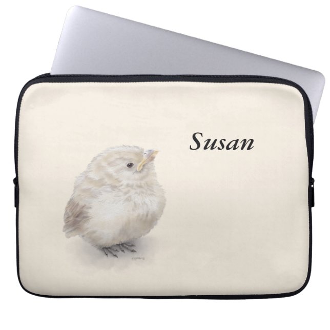 Funda Para Portátil Bebé Sparrow Digital Watercolor (Frente)
