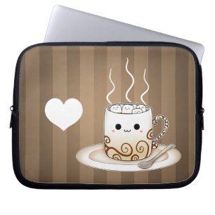 Funda Para Portátil Bebida caliente del cacao del kawaii lindo