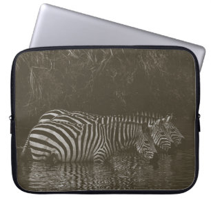 FUNDA PARA PORTÁTIL BEBIDA DE LA FAMILIA ZEBRA