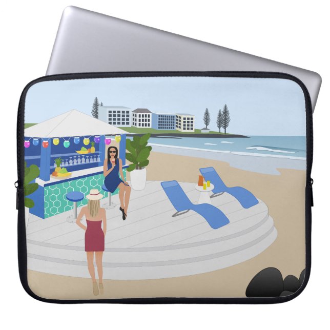Funda Para Portátil Bebidas en el Beach Bar (Frente)