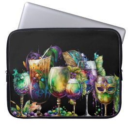 FUNDA PARA PORTÁTIL BEBIDAS MARDI GRAS DE FESTIVO DE COLOR BRILLANTE