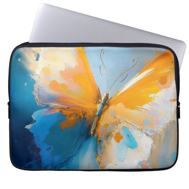 Funda Para Portátil Becoming Light – Abstract Butterfly In Motion (Frente)