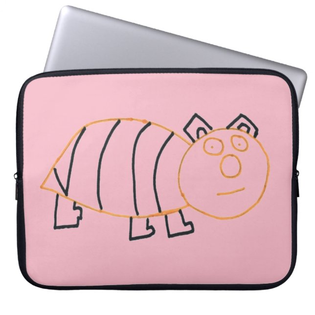 Funda para portátil Bee Bear (Frente)