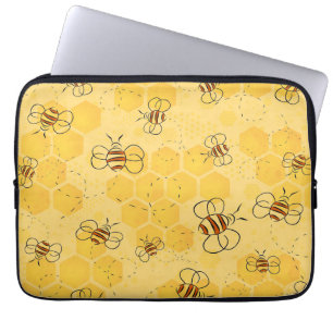 Funda Para Portátil Bee Buzzing Honey Bees Cute