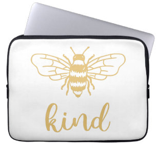 Funda para portátil Bee Kind Gold
