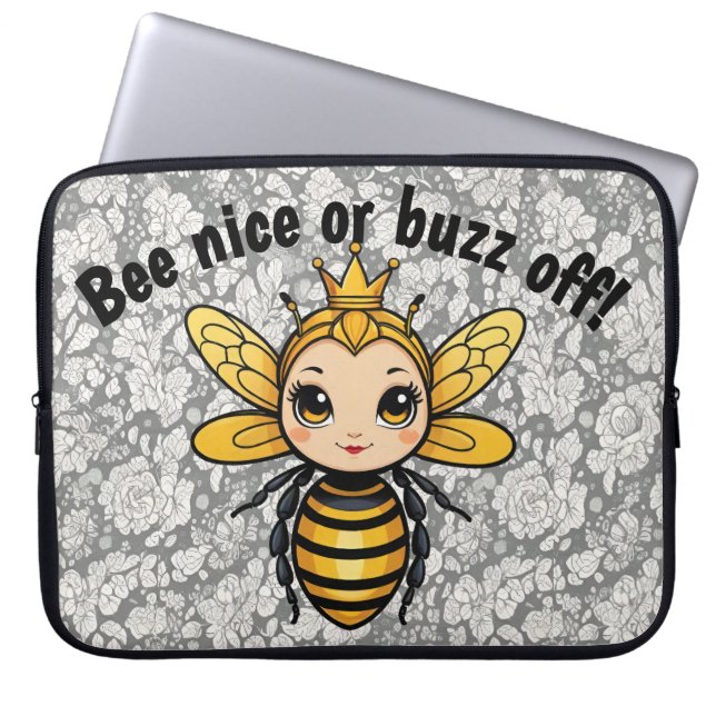 Funda Para Portátil Bee Nice O Buzz Off - Reina Bee (Frente)