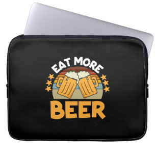 Funda Para Portátil Beer Drinker come más cerveza Graciosa Beber Cumpl