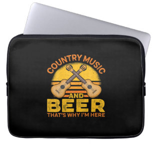 Funda Para Portátil Beer Drinker Country Music and Beer Birthday