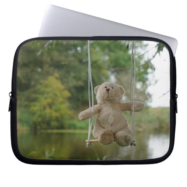 Funda Para Portátil Beertje op schommel aan boom (Frente)