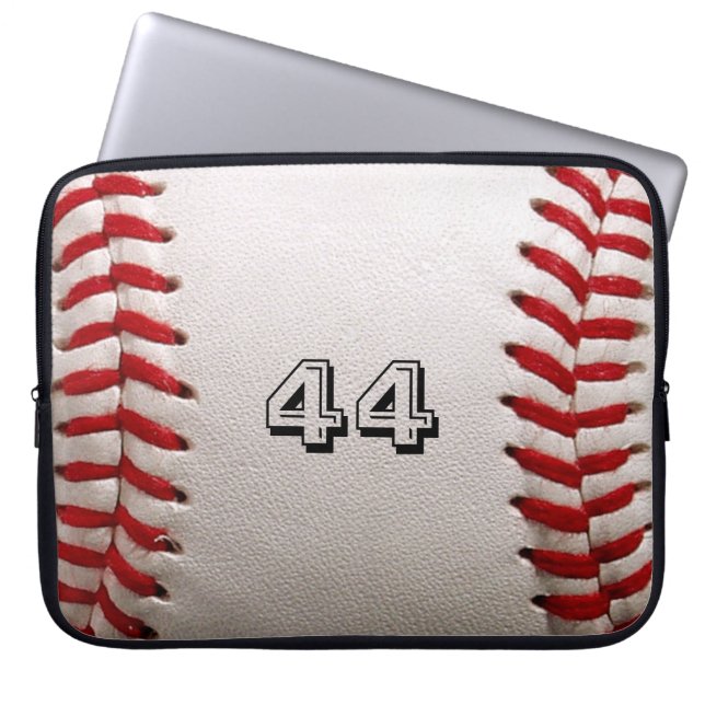 Funda Para Portátil Béisbol con número de Personalizable (Frente)
