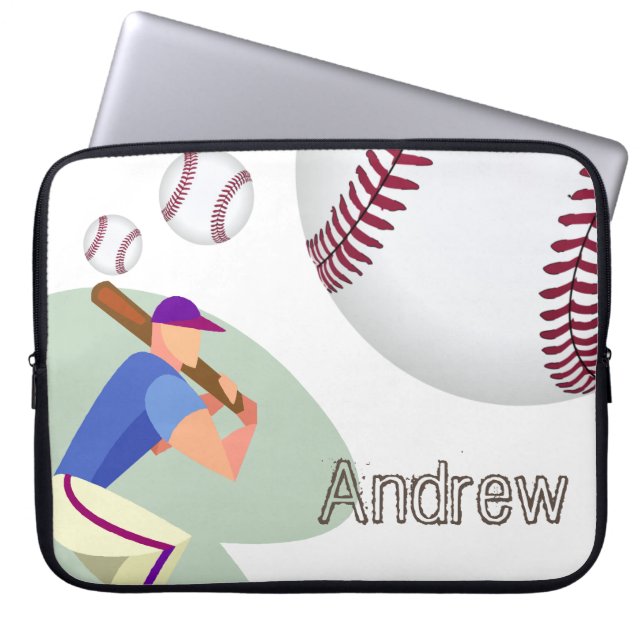 Funda Para Portátil Béisbol de mangas de ordenador portátil (Frente)