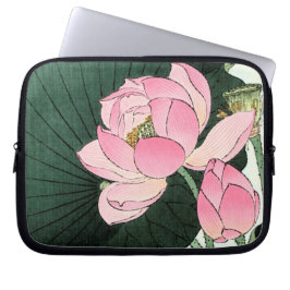 Funda Para Portátil Bella Artes japonés vintage - Flor rosa Lotus
