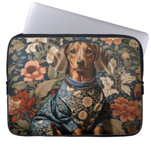 Funda Para Portátil Bella Dachshund Brown   Retrato de Dachshund