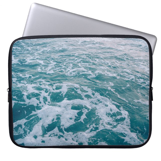 Funda Para Portátil Bella olas de mármol marino texturehipster,backgro (Frente)