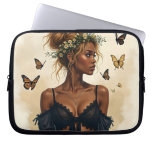 Funda Para Portátil Belleza Etérea en Flor