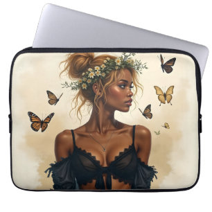 Funda Para Portátil Belleza Etérea en Flor