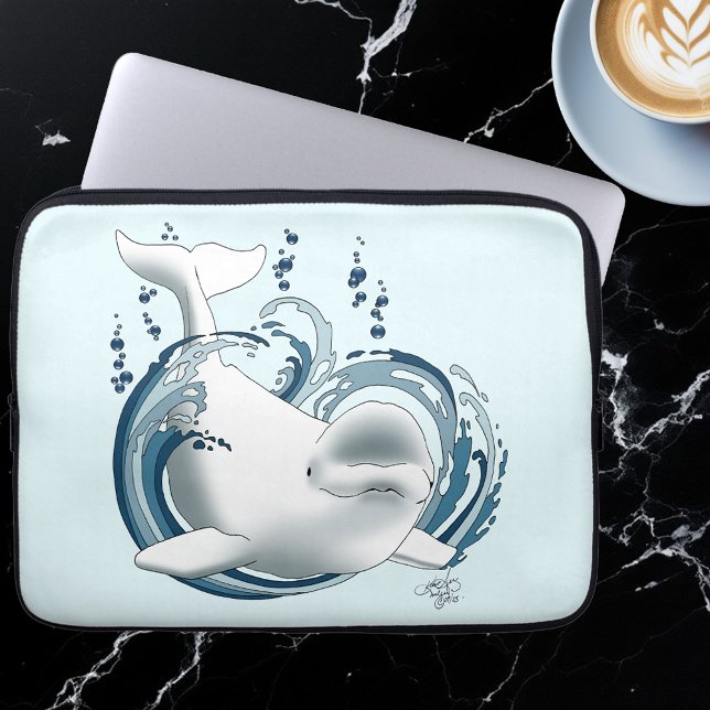 Funda Para Portátil Beluga Whale Blue (Subido por el creador)