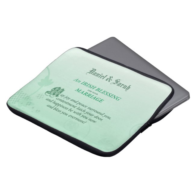 Funda Para Portátil Bendición a Boda irlandés (Superior anverso)