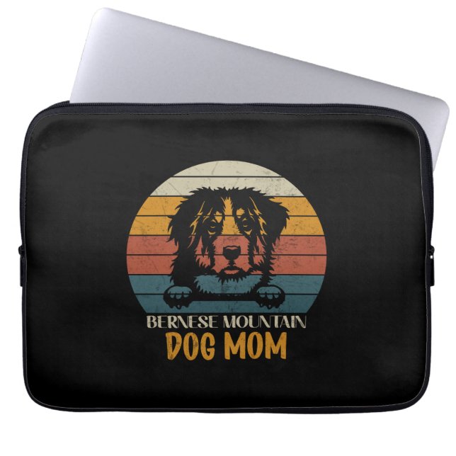 Funda Para Portátil Bernese Mountain Dog Mom, mamá de perro de Bernese (Frente)