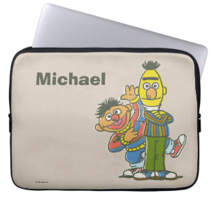 Funda Para Portátil Bert y Ernie Estilo Clásico Agrega tu nombre