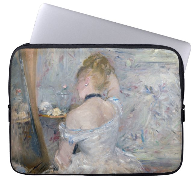 Funda Para Portátil Berthe Morisot - Mujer en su retrete (Frente)