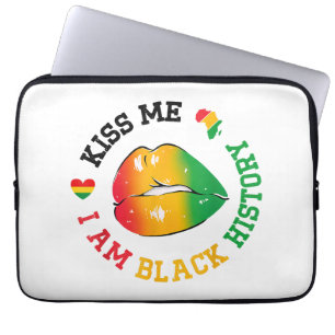 Funda Para Portátil Bésame soy el mes de la historia negra afroamerica