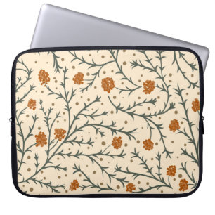 Funda Para Portátil Besos de hoja perenne bajo el corazón de muérdago