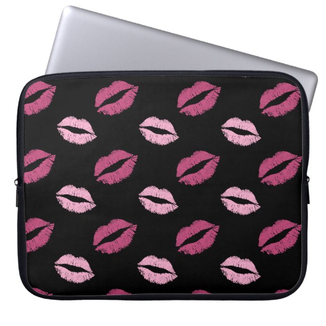 Funda Para Portátil Besos Rosados (Frente)