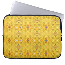 Funda Para Portátil Bestia Azul Corriendo Amarillo