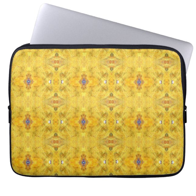 Funda Para Portátil Bestia Azul Corriendo Amarillo (Frente)