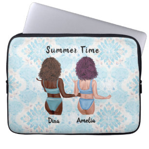 Funda Para Portátil Bestias en la playa: Vibes de verano con mi Bestie