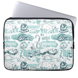 Funda Para Portátil Bestias fantásticas Patrón azul