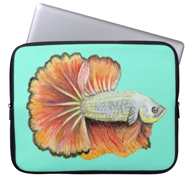 Funda Para Portátil Betta Fish Laptop Sleeve (Frente)